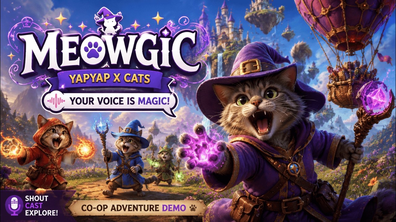 Meowgic Cat Academy spell training area